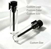 Flacon compte-gouttes en verre transparent, mini flacon compte-gouttes pour huiles essentielles, flacon d'échantillon de parfum