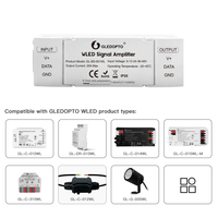 GLEDOPTO WLED sinyal amplifikatörü DC5-48V 10m uzatma titreşimsiz LED şerit arttırıcı adresli RGB IC dijital kontrolör için