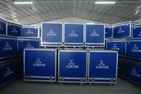 Boîtier de vol en aluminium antichoc personnalisé 8U-24U pour le stockage de l'amplificateur audio