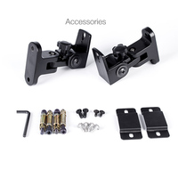 Yinyu WB218 Braket Pemasangan Speaker Aluminium yang Dapat Disesuaikan untuk Home Theater Heavy Duty 2-pack