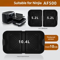 Meilleurs tapis de cuisson en silicone de qualité alimentaire, flexibles et très résistants, pour friteuses à air Ninja AF500, instruments de cuisson