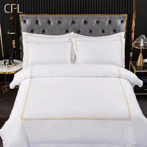 <span class=keywords><strong>Drap</strong></span>-<span class=keywords><strong>housse</strong></span> en coton blanc de qualité hôtelière et <span class=keywords><strong>housse</strong></span> de couette Draps en lin Ensembles de literie pour hôpital hôtelier - Product Image 2