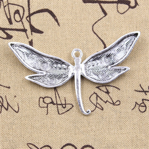 Cổ bạc màu chuồn chuồn quyến rũ Mặt Dây trang sức phụ kiện lớn chuồn chuồn quyến rũ đối với trang sức làm - Product Image 6