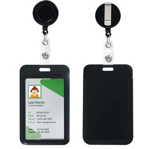 Funda protectora para tarjeta <span class=keywords><strong>de</strong></span> nombre, funda protectora <span class=keywords><strong>de</strong></span> cierre fácil <span class=keywords><strong>de</strong></span> tirar <span class=keywords><strong>de</strong></span> la hebilla del documento <span class=keywords><strong>de</strong></span> tarjeta <span class=keywords><strong>de</strong></span> nombre - Product Image 1