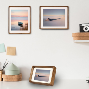 Hot Sale 8x10 Solid Pine <b>Wood</b> Tabletop <b>Picture</b> <b>Frame</b> with Tempered Glass Customized Logo - Product Image 5
