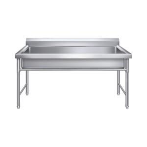 Évier commercial en acier inoxydable de grande taille pour le lavage de la vaisselle, des légumes et le récurage, idéal pour les hôtels et les restaurants - Product Image 2