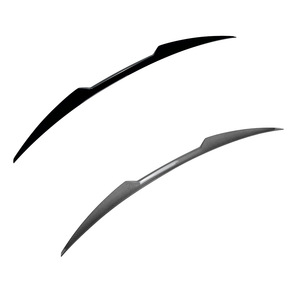 Audi A4 S4 B8 2009-2016 Rear Wing Spoiler Piano <b>Black</b> Carbon Fiber Texture ABS <b>Trunk</b> Lid Spoiler - Product Image 5