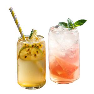 Nova Chegada 12oz 16oz 20oz Fosco/Clear Cup Cerveja Em Forma De Vidro Com Tampa De Bambu e Palha De Vidro Sipper Tumbler - Product Image 5