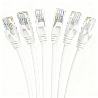 Cable de Red HOTION 26AWG CCA RJ45 Cat5E UTP de 8 Núcleos con Cubierta de PVC, Sin Blindaje, para Interiores, Cable de Datos Ethernet para Computadora