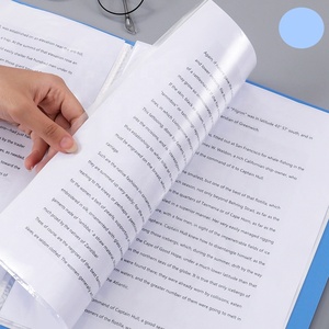 Clipboard bán buôn <span class=keywords><strong>A4</strong></span> chèn thư mục văn phòng tập tin cuốn sách nhựa rõ ràng Túi hiển thị cuốn sách dữ liệu tập tin túi tài liệu thư mục - Product Image 3