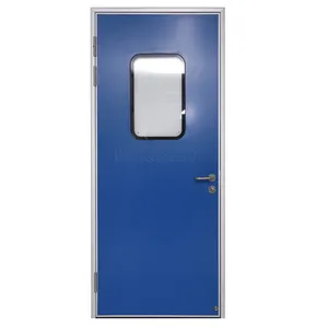 GMP-puerta de columpio con sistema de enclavamiento, puerta hermética estándar Cleanroom