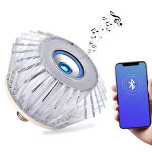 Cristal intelligent LED RGB E27 télécommande vacillante flamme ampoule haut-parleur musical commercial bar disco scène lumière en gros - Product Image 4