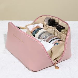 Wholesale <b>Large</b> Travel Cosmetic <b>Bag</b> for Women Leather <b>Makeup</b> Organizer Female Toiletry Kit <b>Bags</b> Make up Case Storage Luxury Lady - Product Image 5