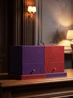 Boîte cadeau de luxe à double compartiment pour parfums, huiles essentielles et soins de la peau, en carton avec tiroir, pour emballage de rouges à lèvres 50 ml