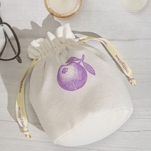 Eco-Friendly Natural Cotton Linen Drawstring Gift Candle Pouch Custom Logo <b>Printed</b> Muslin Cotton Makeup Dust Bag - Product Image 5