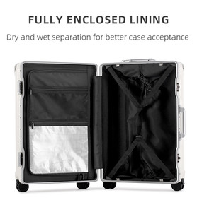 Multifunctional Rechargeable Modern PC Luggage for Unisex Small Lightweight Trolley Case 20-inch Carry-on <strong>Suitcase</strong> Coded <strong>Lock</strong> - Product Image 6