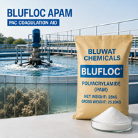 Polyacrylamide Anionique (APAM) Solide à 89% Minimum, 5-25 Mégawatts, pour la Formation de Flocules dans les Clarificateurs Lamellaires, Sac Big Bag Nettoyeur de 750 kg