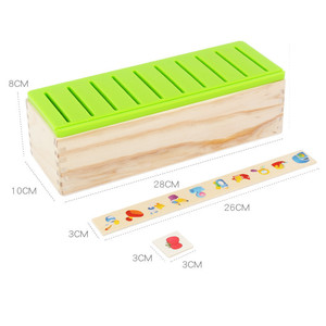 Vente directe d'usine, marque NHD, NHD-820, boîte de tri et d'appariement de formes en bois, jouet éducatif précoce pour enfants, fruits numériques, jouet chinois - Product Image 4
