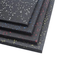 Tapis de sol en caoutchouc pour salle de sport, équipement de pilates imperméable de taille personnalisée, résistant et sûr