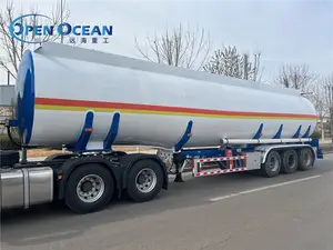 3 Axles 40000 42000 45000 50000 60000 Liters Fuel Tank Truck Trailer Petrol Gasoline Diesel Crude Oil Fuel Tanker Semi Trailer