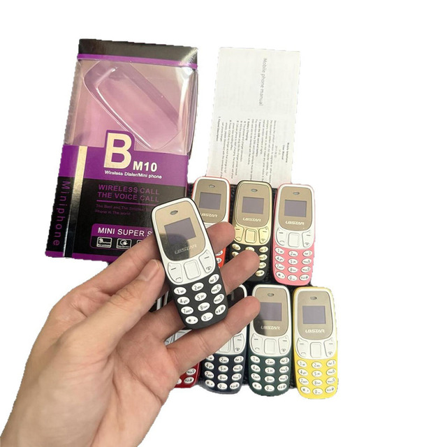 Mini Cell Phone with Dual Sim Card Feature Dual Keypad Low Price for Elementary School Children