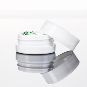 Pot en plastique blanc cylindrique de 2 g et 10 g, crème pour le visage, pot cosmétique recyclable, doré - Product Image 2