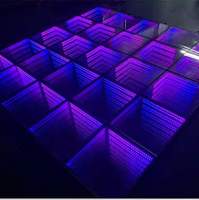 SUEZ Hot Sale 3d Infinity Mirror Led Dance Floor Tiles Led Dance Floor Mat for Disco