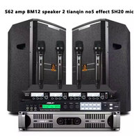 Système de sonorisation professionnel pour scène et conférence SHILE BM12 Series S62, kit d'enceintes/amplificateur de salle de classe et console de contrôle DJ