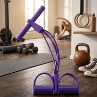 Version améliorée de l'équipement de fitness multifonctionnel pour sit-ups avec corde de résistance et pédale de yoga