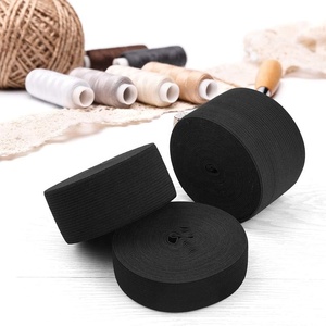 ยางยืดโพลีเอสเตอร์สำหรับเย็บผ้า  แบบม้วน  ความกว้าง <span class=keywords><strong>1</strong></span>.5 นิ้ว ยาว 5.5 หลา/ม้วน (สีดำ) - Product Image 6