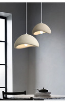 Suspension LED Wabi Sabi en résine acrylique, forme nuage organique, Makhno Khmara, pour hall de restaurant, plafond haut, décoration de pièce climatisée