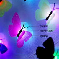 Décoration murale LED papillon, nouveautés pour fêtes, lumières néon pas chères, éclairage de chambre de mariage, décoration intérieure