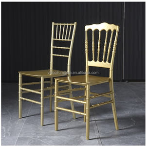 كراسي شيافاري فينيكس من البلاستيك المطلي بالكروم الذهبي اللامع للتأجير في حفلات الزفاف والمناسبات - Product Image 3