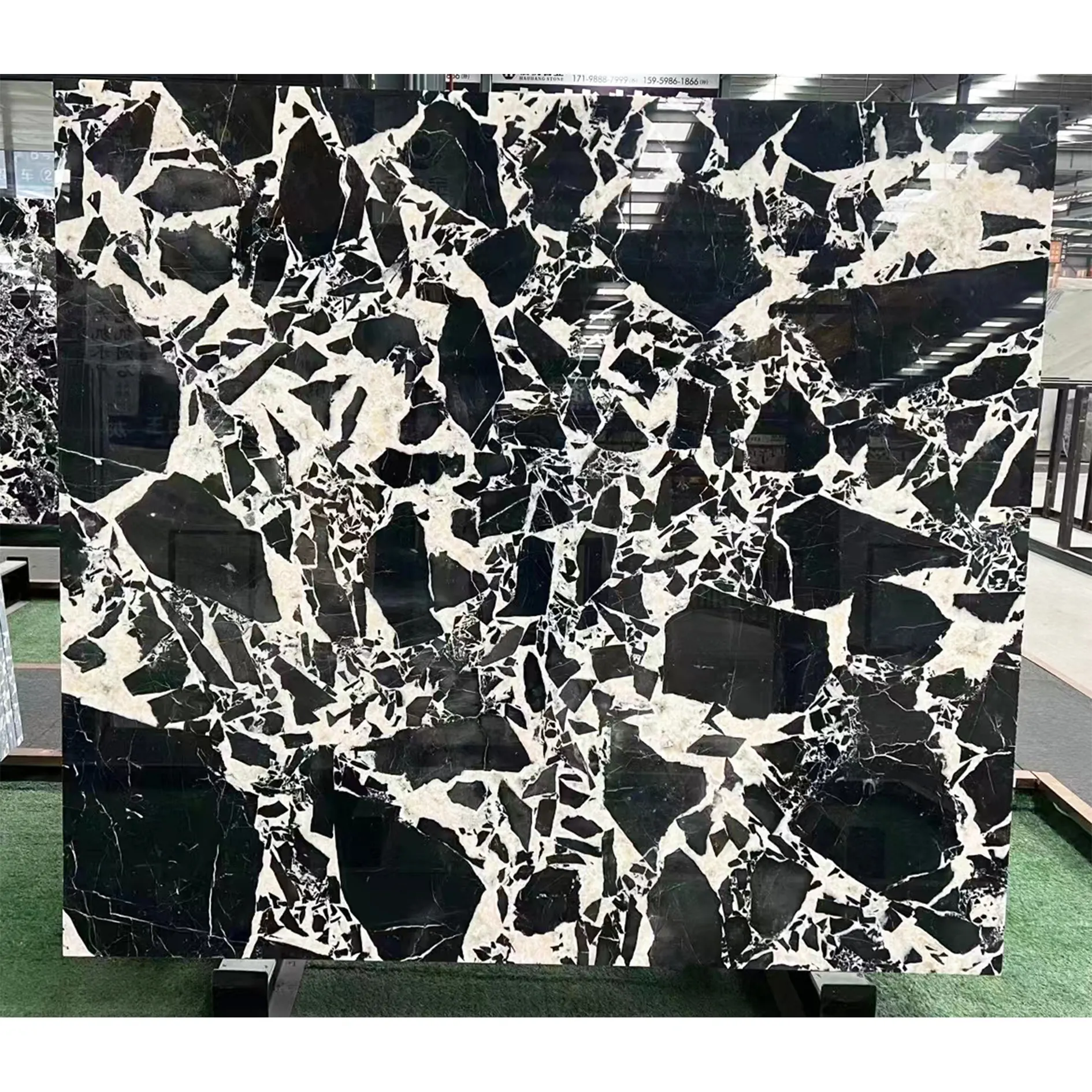 Bulgari lastra di marmo nero Grand Antique 3/4 ''Kitchen Island controsoffitto bagno Vanity controsoffitto tavolo da pranzo in marmo nero