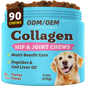 Friandises à mâcher <span class=keywords><strong>pour</strong></span> chiens OEM/ODM : peptides et <span class=keywords><strong>huile</strong></span> <span class=keywords><strong>de</strong></span> <span class=keywords><strong>foie</strong></span> <span class=keywords><strong>de</strong></span> <span class=keywords><strong>morue</strong></span> – 4 types <span class=keywords><strong>de</strong></span> friandises molles <span class=keywords><strong>pour</strong></span> la santé des articulations et des hanches, soutien cutané et capillaire riche en protéines - Product Image 1