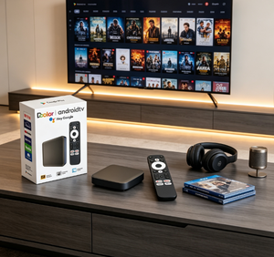 Dcolor DC2 Android TV Box 4K HDR Compatible con Google Assistant y Google Play, Venta al Por Mayor OEM - Product Image 1