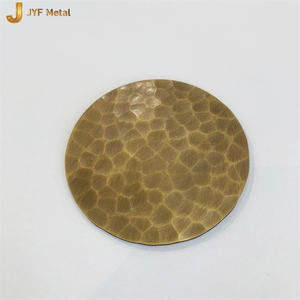Feuille décorative en acier inoxydable de couleur et de taille personnalisées, feuille en acier inoxydable martelée à la main en laiton - Product Image 4