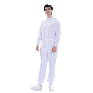 Tuta <span class=keywords><strong>da</strong></span> <span class=keywords><strong>lavoro</strong></span> <span class=keywords><strong>per</strong></span> l'industria alimentare bianca | Tessuto TC65/35 210gsm | Uniforme <span class=keywords><strong>per</strong></span> la lavorazione degli alimenti personalizzata in fabbrica - Product Image 5