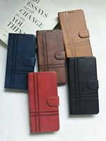 Casing Dompet Kulit Vintage Embossed Flip dengan Stand Magnetik untuk iPhone 17 Air 16 15 Pro Max 14 13 Plus 18