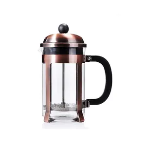 High Borosilicate Glass Espresso and Tea Maker French Press Coffee Maker with Stainless Steel Plunger