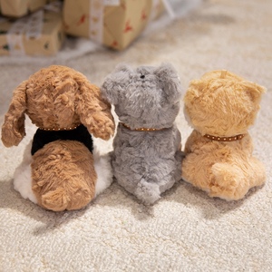 Nouvel Arrivage : Ensemble de Peluches Chiots Mignons Format Paume, Shiba Inu, <span class=keywords><strong>Beagle</strong></span>, Schnauzer, avec Base Lestée, Doux, pour Décoration d'Étagère, Objets de Collection pour Amateurs de Chiens - Product Image 3
