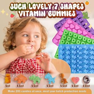 La fábrica MUYULINS puede personalizar caramelos con forma de oso, donut y corazón, silicona antiadherente de grado platino LFGB, libre de BPA. - Product Image 5