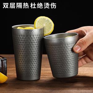 Stainless Steel Tumbler 304 Metal Hammered Finish Drink Cup For Party Beverage Use - Product Image 5