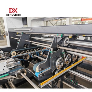 Tự động điều khiển PLC tốc độ cao thư mục gluer máy cho các tông sóng hộp carton làm đường thẳng Hộp hình thành - Product Image 6
