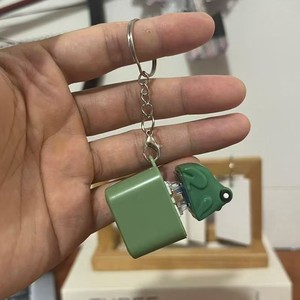 Divertido Llavero de Rana que Graba Sonidos, Recargable, con Teclado, Sonido de Clicker, con Luz LED para Aliviar el Estrés - Product Image 4