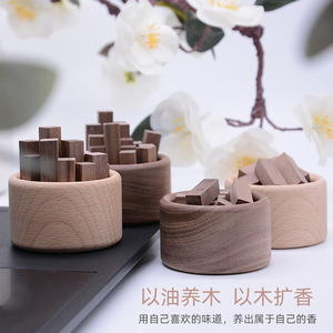 Diffuseur en bois de hêtre, noyer noir, bois de rose pour voiture, maison, aromathérapie, décoration, utilisation sans électricité - Product Image 2
