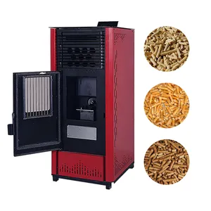 Rookvrij Binnenverwarmers In De Winter Automatische Voeding Houtverbranding Pellet Open Haard Koken Biomassa Binnenverwarming Kachel