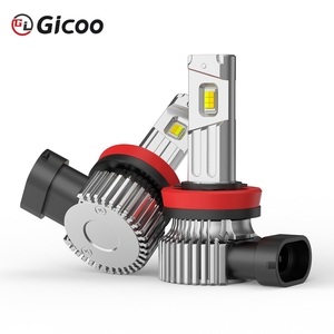 Phares LED Tricolores 3000K 4300K 6000K Mini Taille H8 H9 H11 9005 HB3 9006 HB4 Ampoule LED Auto 12V 24V Plug and Play Feux Antibrouillard - Product Image 1