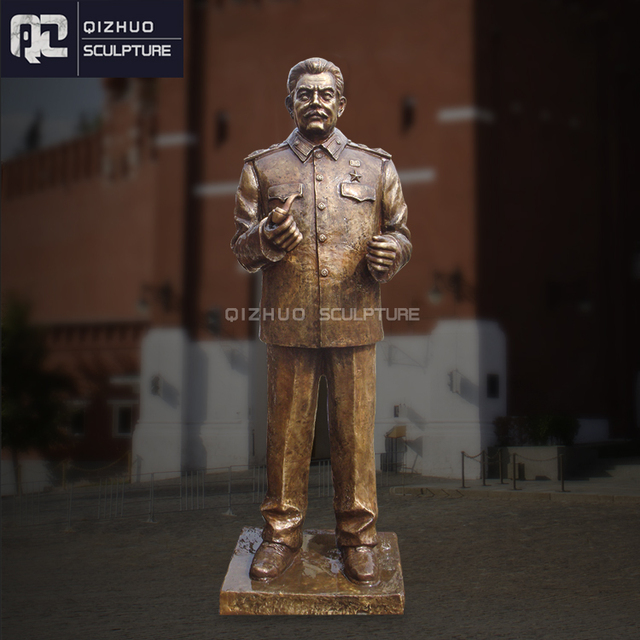 Famous Life Size Outdoor Park Decor Copper Brass Metal Male Sculpture Bronze Statue of Stalin
