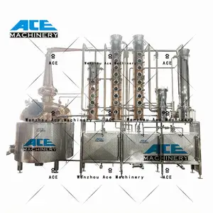 Ace Stills Alcohol Distilling Wine Maker Whisky Production Line Copper Destille Moonshine Distiller Alcohol Still